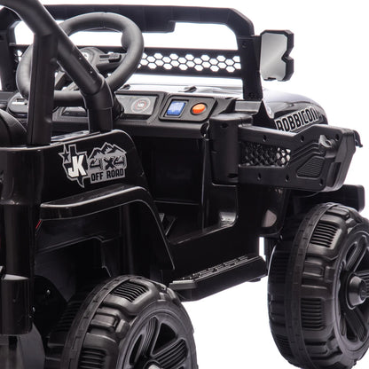 12V Kids Ride On Electric Truck Car W/Parents Control,2WD,Four-wheel suspension,Early education function,Adjustable volume