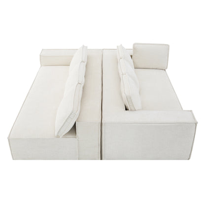 Minimalist Style Modular Sectional Sofa, seats 6 Wrinkle-resistant