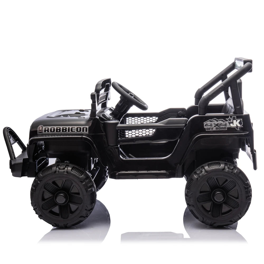 12V Kids Ride On Electric Truck Car W/Parents Control,2WD,Four-wheel suspension,Early education function,Adjustable volume