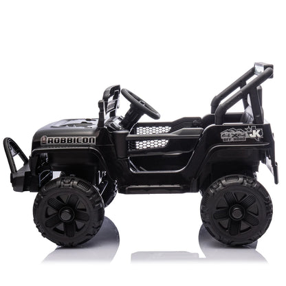 12V Kids Ride On Electric Truck Car W/Parents Control,2WD,Four-wheel suspension,Early education function,Adjustable volume