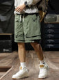 Short Pants for Men Multi Pocket Elastic Waist, Cargo Shorts Comfortable Summer