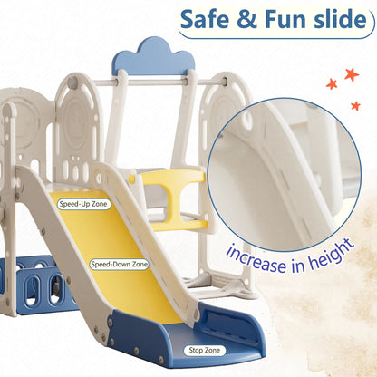 Kids Slide for Toddlers Age 1-4, 11in 1 Baby Slide Outdoor Indoor Playground with Basketball Hoop