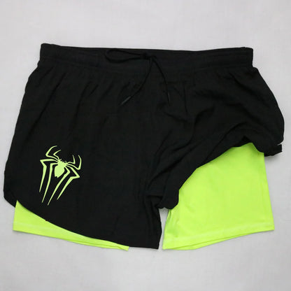 2 in 1 Men's Gym Shorts Fitness Quick Dry Sports Performance running shorts