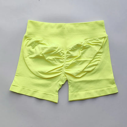 Shorts Seamless Gym Shorts Women, Fitness Sports Low Ribbed Band Workout Shorts