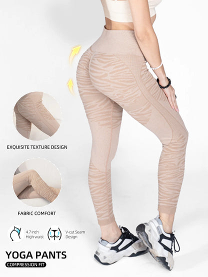High Waisted Yoga Pants for Women - Tummy Control Workout Leggings with Pockets