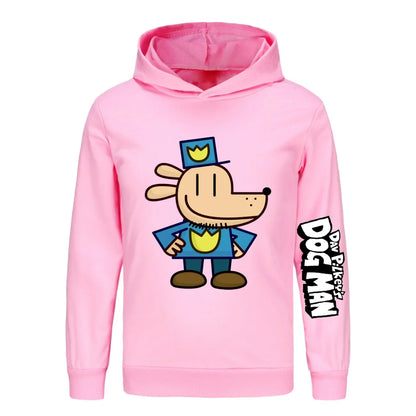 Kids Fashion Cartoon dogman Clothes Printed Sweaters Baby Girls Hoody Sweatshirts Boys Long Sleeves