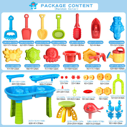 Sand and water table children's  outdoor table for 3-5 year old boys and girls