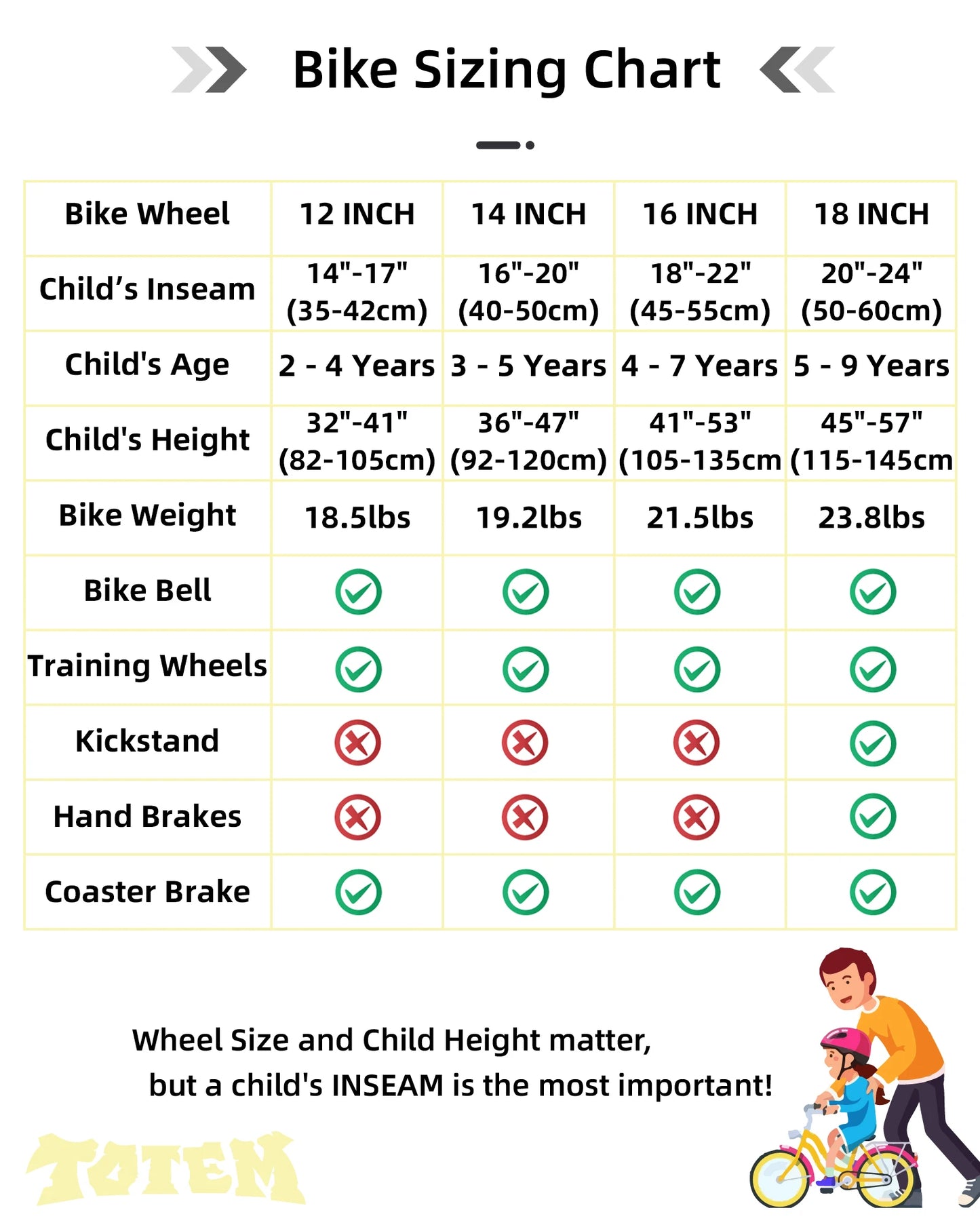 Kids Bike for Boys Girls Ages 2-9 Years Old, 12 14 16 18 Inch BMX Style with Training Wheels