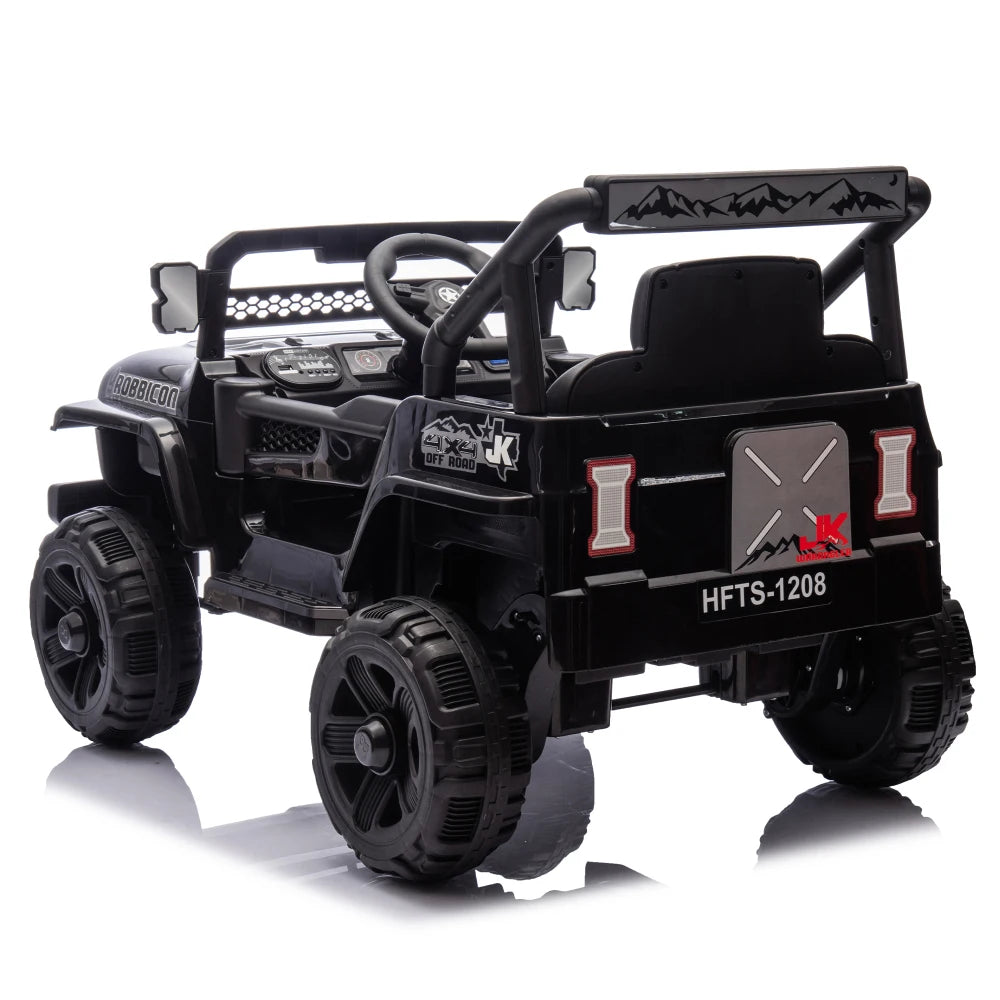 12V Kids Ride On Electric Truck Car W/Parents Control,2WD,Four-wheel suspension,Early education function,Adjustable volume