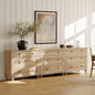 Dresser for Bedroom with 9 Drawers, Oak Kids Dressers with Wide Chest of Drawers