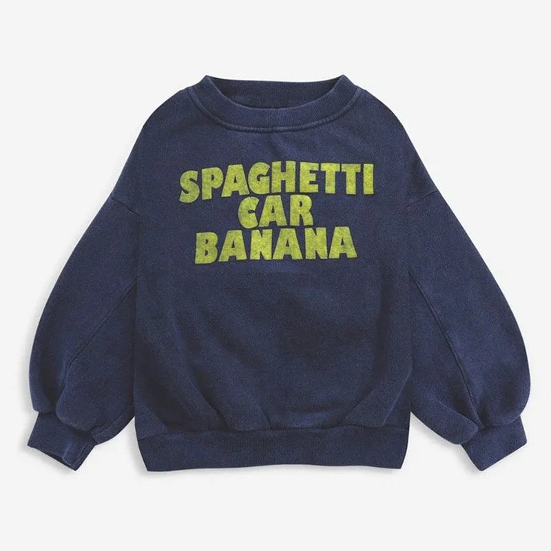 Children's Spring Autumn Hoodie Cartoon Print Unisex Sweatshirts