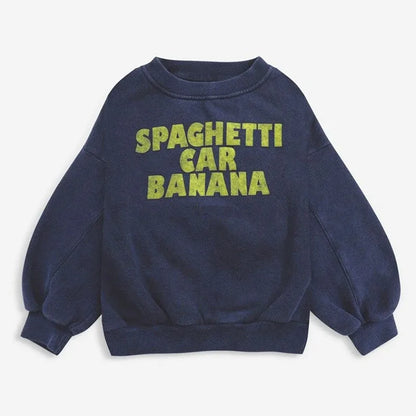 Children's Spring Autumn Hoodie Cartoon Print Unisex Sweatshirts