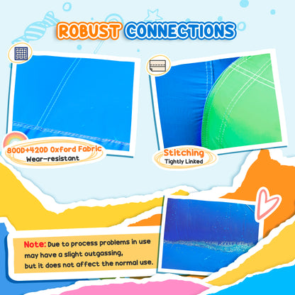 130" X 96.5" X 84.75" Inflated Castle for Climbing, Bouncing, & Sliding