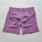 Shorts Seamless Gym Shorts Women, Fitness Sports Low Ribbed Band Workout Shorts