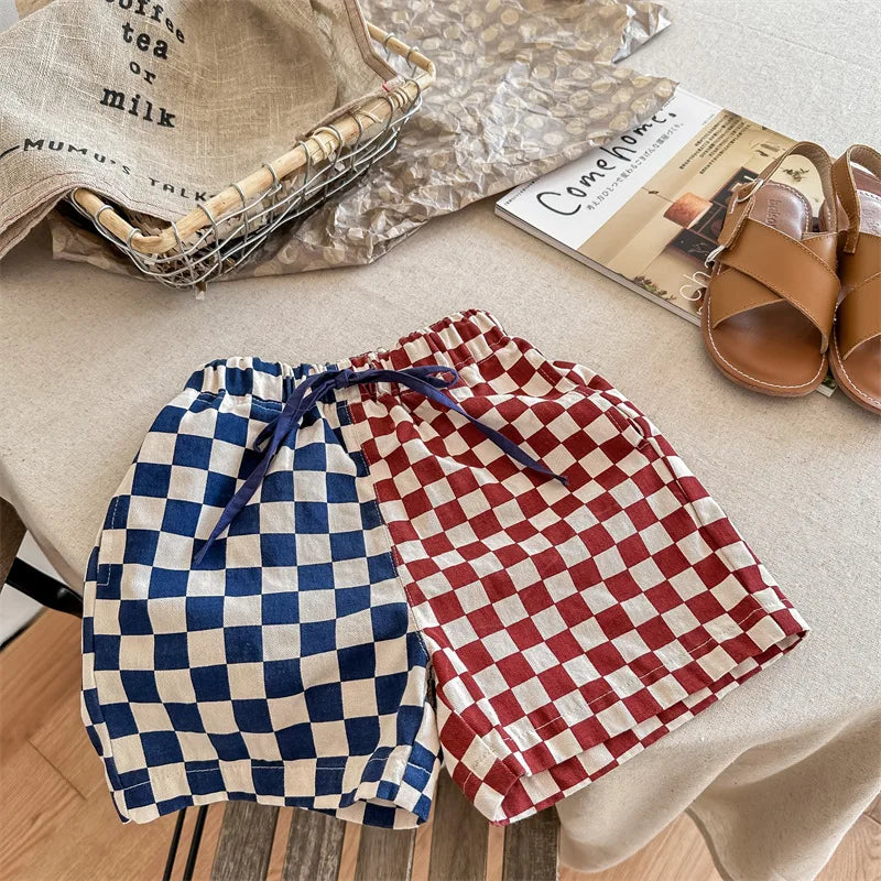 Children Summer Patchwork Shorts Baby Girls Short Pants For Boys New Fashion