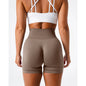 Spandex Solid Seamless Shorts Women  Workout Tights Fitness Yoga Pants