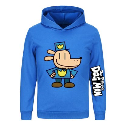 Kids Fashion Cartoon dogman Clothes Printed Sweaters Baby Girls Hoody Sweatshirts Boys Long Sleeves
