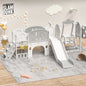 Kids Slide for Toddlers Age 1-4, 11in 1 Baby Slide Outdoor Indoor Playground with Basketball Hoop