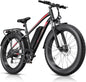 Electric Bike, 1000W Peak E bike, , 26" Fat Tire Electric Bicycle with 48V 13AH Battery, 7 Speed