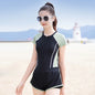 Girls Swimsuit 2 Piece Short Sleeve Swimming Suit  Boys shorts Swimwear Sports Teenagers