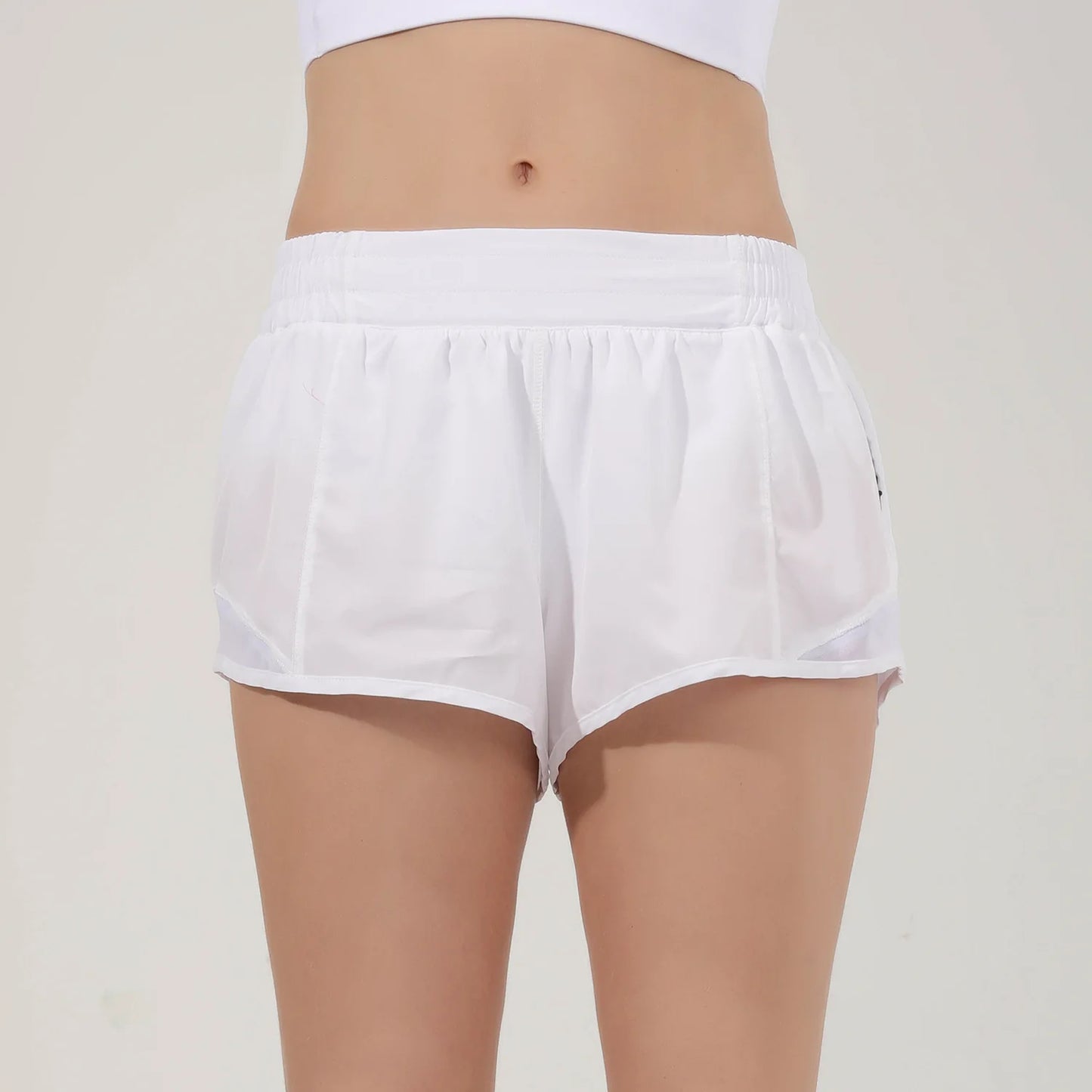 2024 Summer Fitness Sport Running Short with Pocket Reflective Yoga Pant For Women Quick Drying Gym Wear Female Workout Clothing