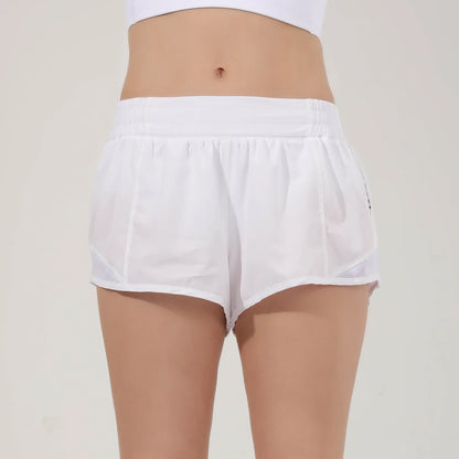 2024 Summer Fitness Sport Running Short with Pocket Reflective Yoga Pant For Women Quick Drying Gym Wear Female Workout Clothing