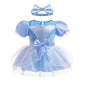 Baby Princess Romper for Girls with Headband 6M 12M Costume