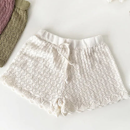 0-4Yrs Baby Girls Knitted Shorts Toddler Baby Girls Shorts