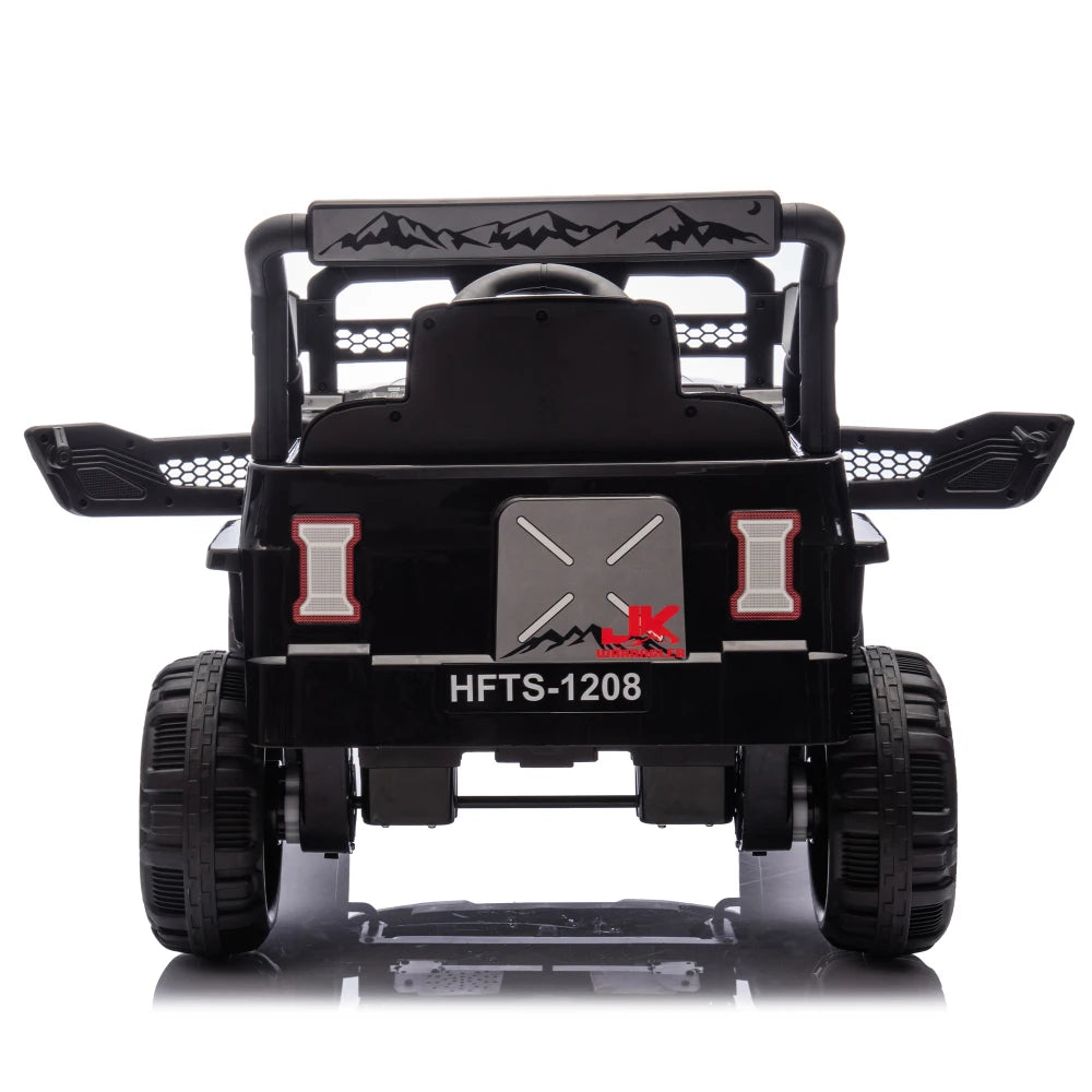 12V Kids Ride On Electric Truck Car W/Parents Control,2WD,Four-wheel suspension,Early education function,Adjustable volume