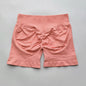 Shorts Seamless Gym Shorts Women, Fitness Sports Low Ribbed Band Workout Shorts