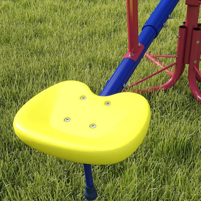 Kids Seesaw Swivel Teeter Totter with 360° Spinning, 4 Seater Seesaw for Outdoor Playground Ages 3-8