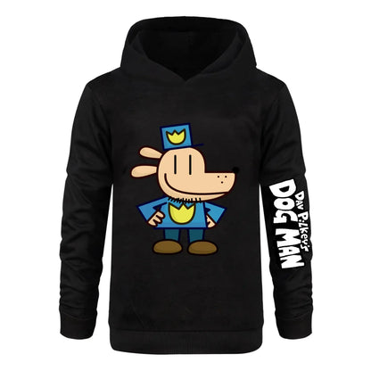 Kids Fashion Cartoon dogman Clothes Printed Sweaters Baby Girls Hoody Sweatshirts Boys Long Sleeves