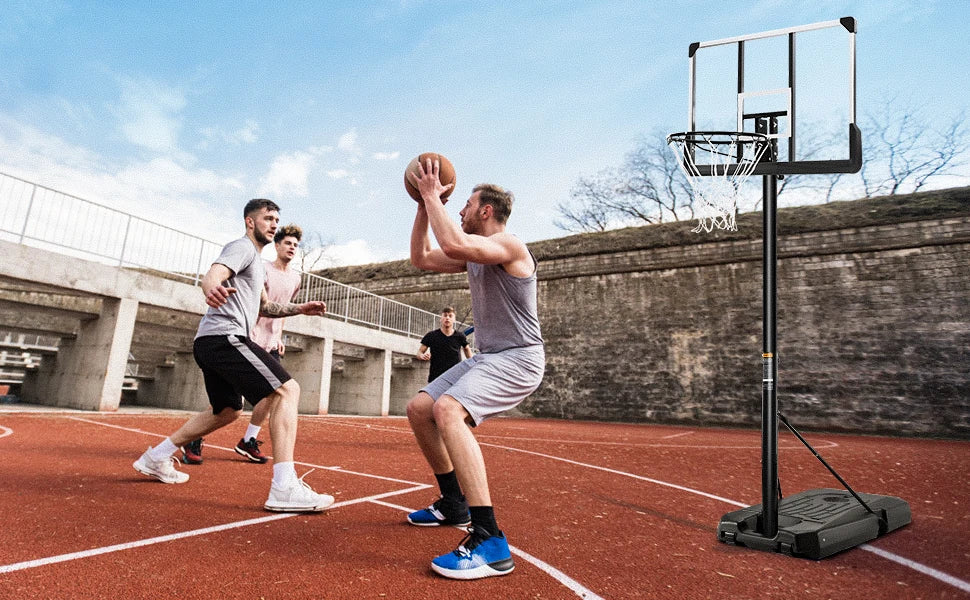 Portable Basketball Hoop 44 inch Goal Height Adjustable 7 ft. 6 in..10 ft.