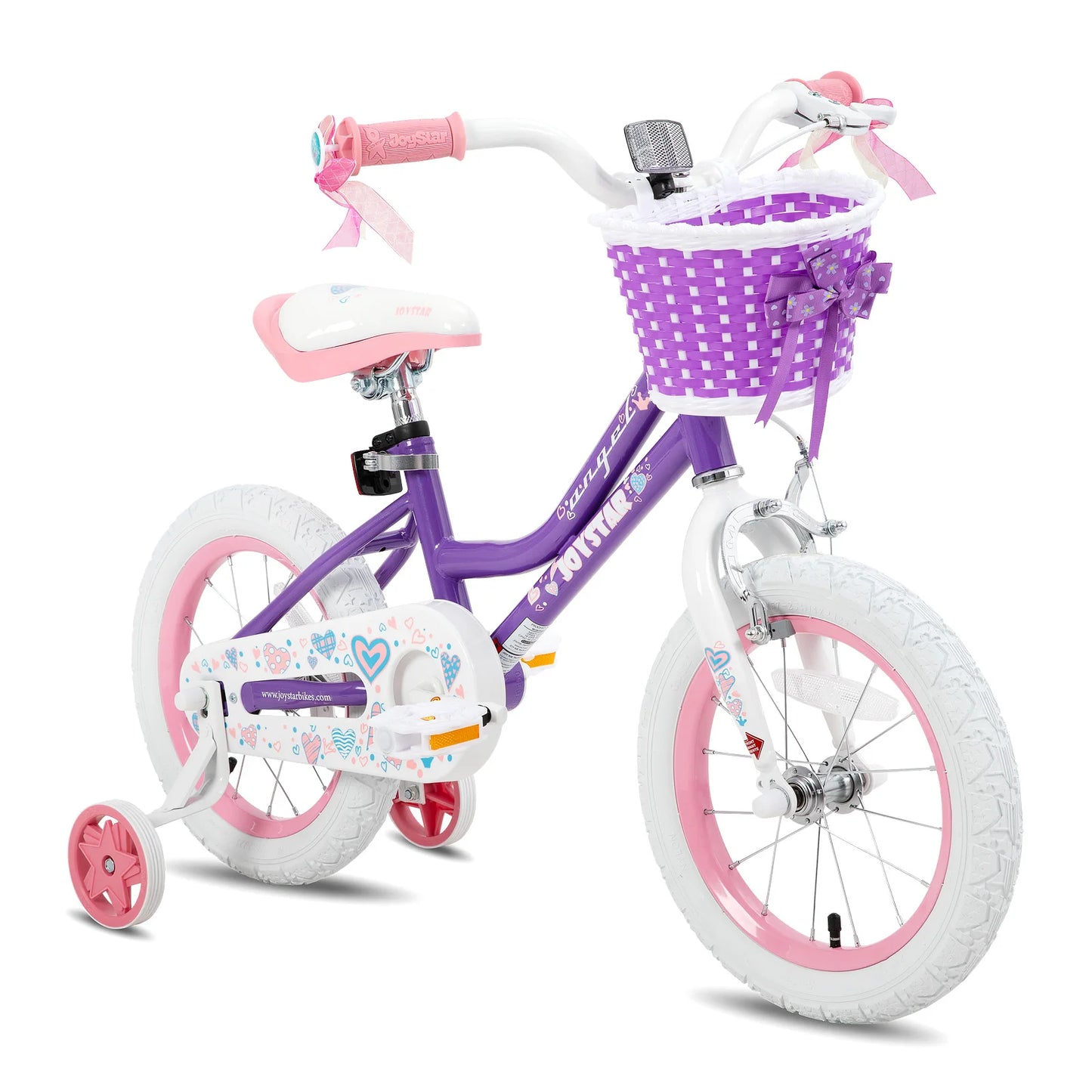 Colorful Girls Bike with Basket & Training Wheels 12 14 16 18 Inch Kids bike
