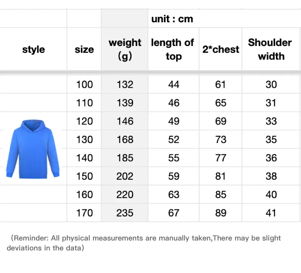 Kids Fashion Cartoon dogman Clothes Printed Sweaters Baby Girls Hoody Sweatshirts Boys Long Sleeves