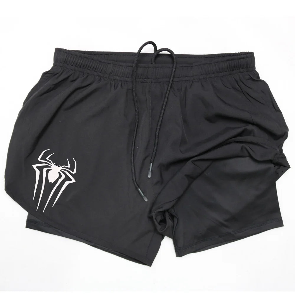 2 in 1 Men's Gym Shorts Fitness Quick Dry Sports Performance running shorts