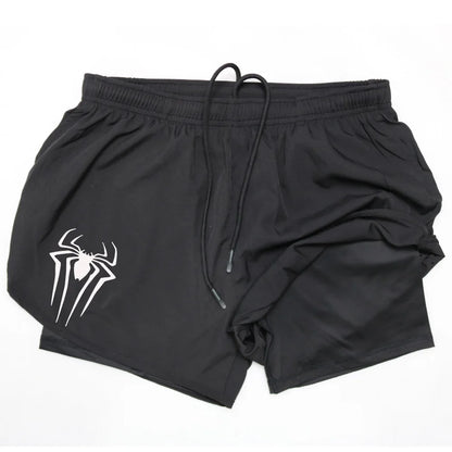 2 in 1 Men's Gym Shorts Fitness Quick Dry Sports Performance running shorts