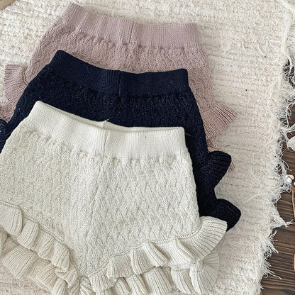 0-4Yrs Baby Girls Knitted Shorts Toddler Baby Girls Shorts