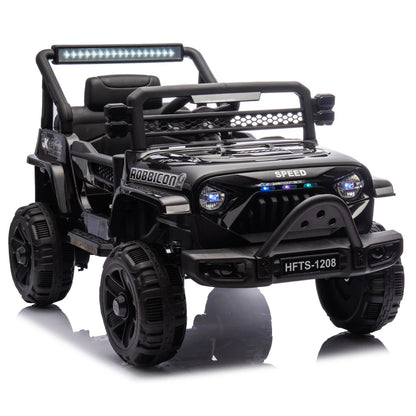 12V Kids Ride On Electric Truck Car W/Parents Control,2WD,Four-wheel suspension,Early education function,Adjustable volume