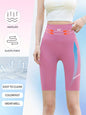 3PC Set Sports Wear Pockets High Waist Lady Yoga Pants Athletic