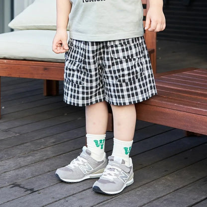 Toddler Shorts Baby Boy Plaid Shorts Girl Shorts