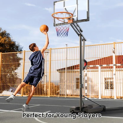 Basketball Hoop Outdoor, 8.5ft Height Adjustable Portable Hoops & Goals and Wheels for Kids/Teens/Adults