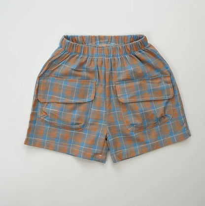 Toddler Shorts Baby Boy Plaid Shorts Girl Shorts