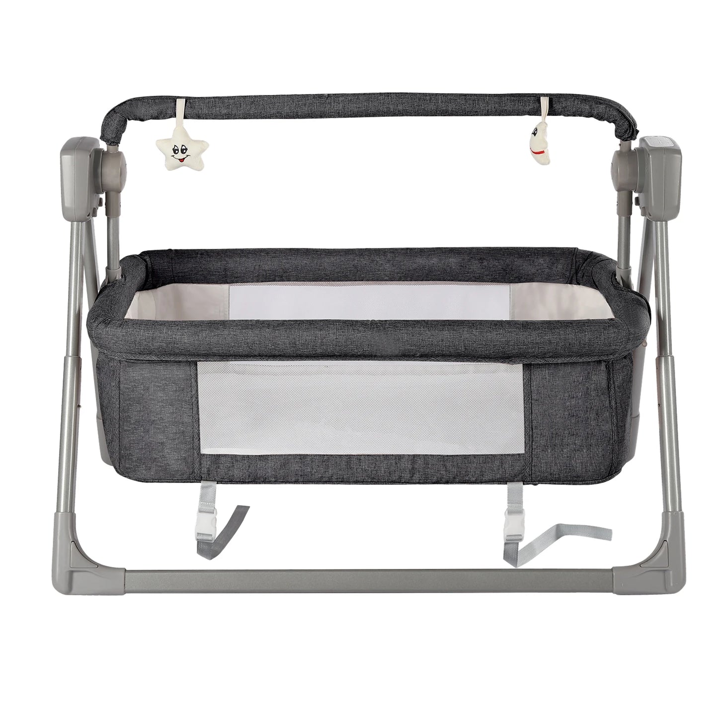 Electric cradle Baby Swing Bed, Automatic Rocking Recliner Crib Basket, Music Remoter Control Sleeping