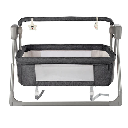 Electric cradle Baby Swing Bed, Automatic Rocking Recliner Crib Basket, Music Remoter Control Sleeping