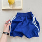 Children Shorts Girls Striped Shorts  Cotton Boys Casual Pants