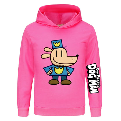Kids Fashion Cartoon dogman Clothes Printed Sweaters Baby Girls Hoody Sweatshirts Boys Long Sleeves