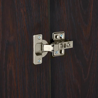 71" H Armoire Wardrobe, 3-Drawer & Shelved Bedroom Armoire with 4 Doors, Mirror & Hanging Rod.