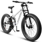 26 inch Mountain Bike,  21 Speeds, Drivetrain with Disc-Brake , 26*4" Fat tire Bike for Men or Women.