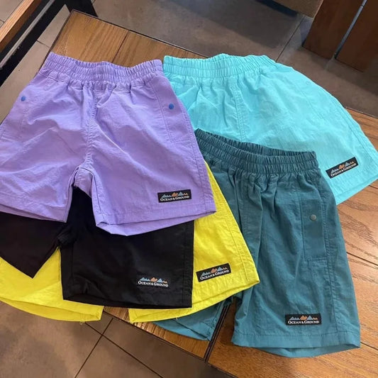 Children's Summer Solid Color Shorts 2025 Baby Boy, Girl Fashion Casual Elastic Waist Short Pants size 2-7 yrs